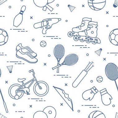 Çocuklar için spor aktiviteleri için donatım.