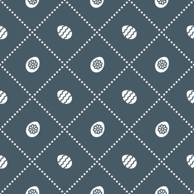 Bir şekilde dekore edilmiş yumurta ile Seamless Modeli.