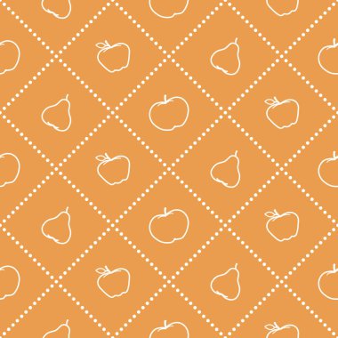 Sulu meyve elma ve armut. Seamless modeli.