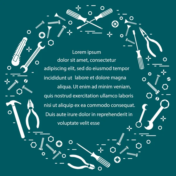 Yapı, inşaat ve ev onarım için çeşitli araçlar.