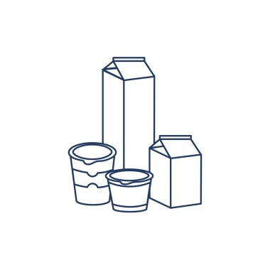 Farklı süt ürünleri.