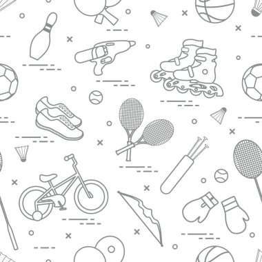 Çocuklar için spor aktiviteleri için donatım.