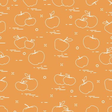 Elma sulu meyve. Seamless modeli.