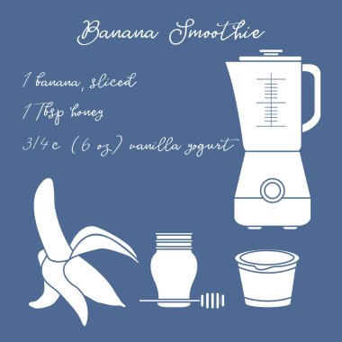 Muz smoothie. Sağlıklı beslenme alışkanlıkları.