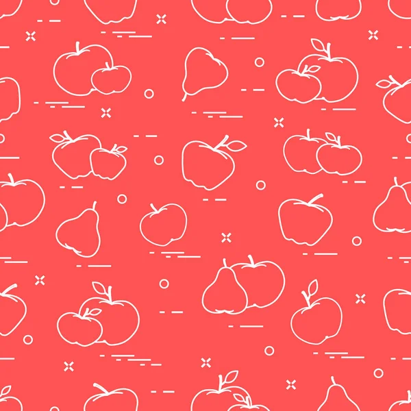 Sulu meyve elma ve armut. Seamless modeli.