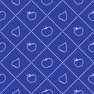 Sulu meyve elma ve armut. Seamless modeli.