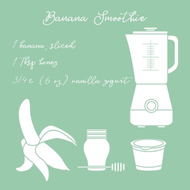 Muz smoothie. Sağlıklı beslenme alışkanlıkları.