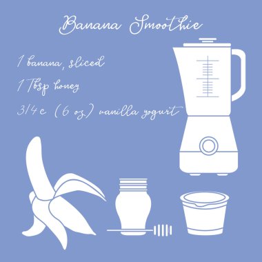 Muz smoothie. Sağlıklı beslenme alışkanlıkları.