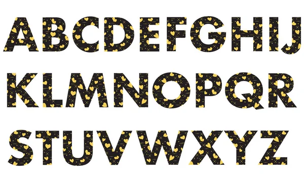 Lettere maiuscole dell'alfabeto inglese . — Vettoriale Stock