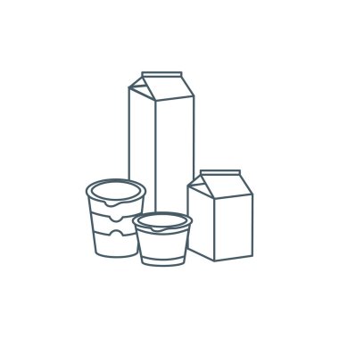 Farklı süt ürünleri.