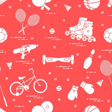 Çocuklar için spor aktiviteleri için donatım.