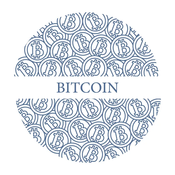 Bitcoins. Dijital para. Blockchain teknoloji.