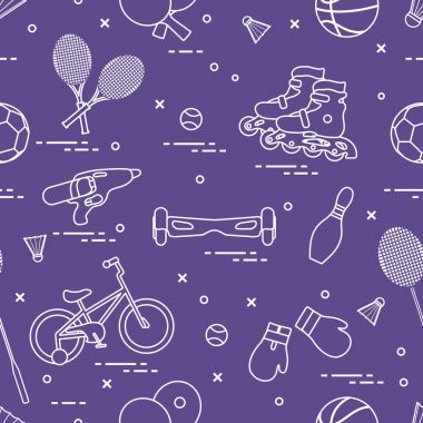 Çocuklar için spor aktiviteleri için donatım.