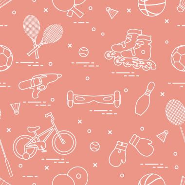 Çocuklar için spor aktiviteleri için donatım.