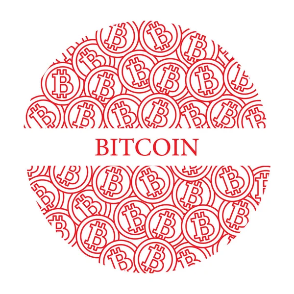 Bitcoins. Dijital para. Blockchain teknoloji.