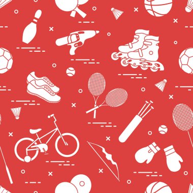 Çocuklar için spor aktiviteleri için donatım.