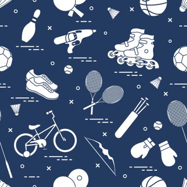 Çocuklar için spor aktiviteleri için donatım.