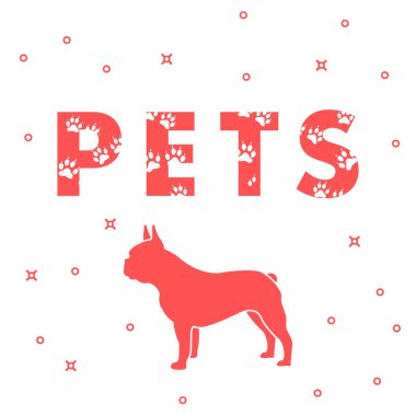 Köpek ve ve yazıt evcil hayvan izleri olan.