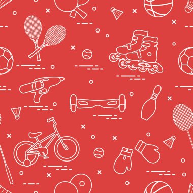 Çocuklar için spor aktiviteleri için donatım.