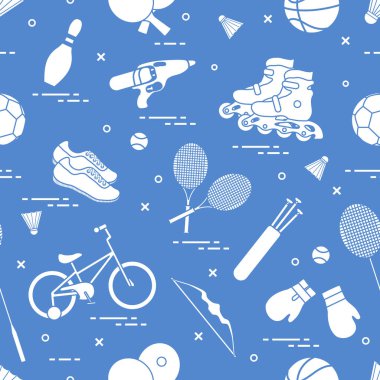 Çocuklar için spor aktiviteleri için donatım.