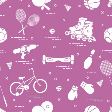 Çocuklar için spor aktiviteleri için donatım.