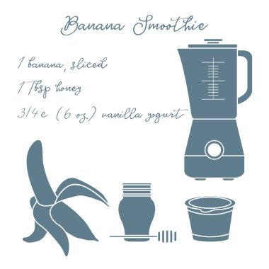 Muz smoothie. Sağlıklı beslenme alışkanlıkları.