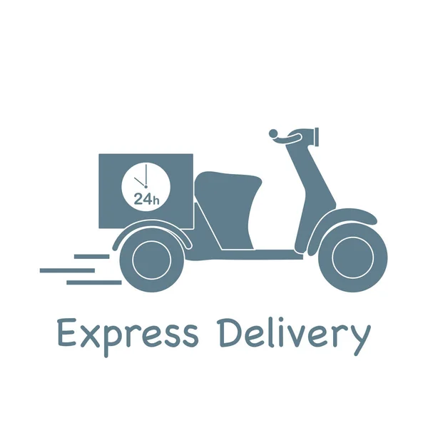 Delivery motorbike. Fast and convenient shipping.