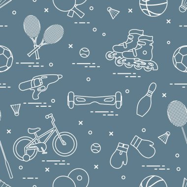 Çocuklar için spor aktiviteleri için donatım.