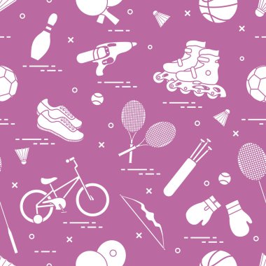 Çocuklar için spor aktiviteleri için donatım.