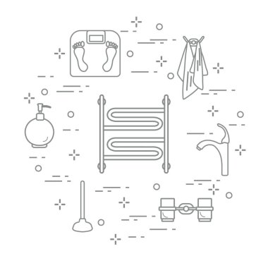 Banyo aksesuarları.