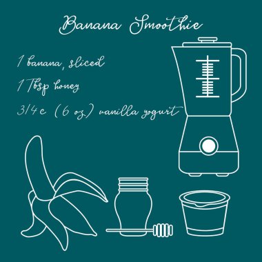 Muz smoothie. Sağlıklı beslenme alışkanlıkları.