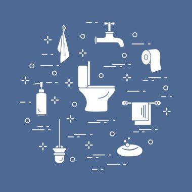 Tuvalet oda ve banyo aksesuarları.