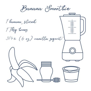 Muz smoothie. Sağlıklı beslenme alışkanlıkları.