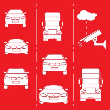 Güvenlik kamerası ve trafik.