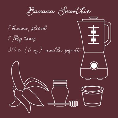 Muz smoothie. Sağlıklı beslenme alışkanlıkları.