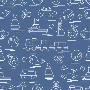 Çocuk oyuncakları ile Seamless Modeli.