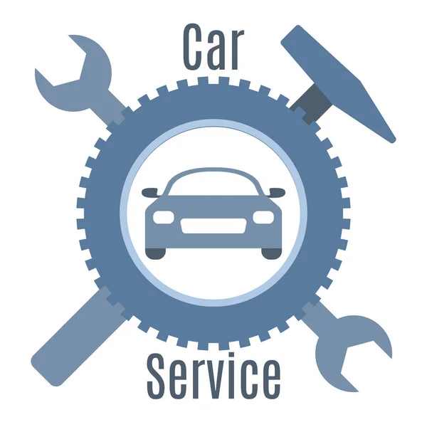 Auto-Reparatur-Service Auto-Diagnose — Stockvektor