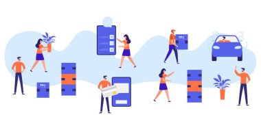 İnsanlar Akıllı Telefon uygulaması sipariş eder, Nakliye Hizmetlerini öder