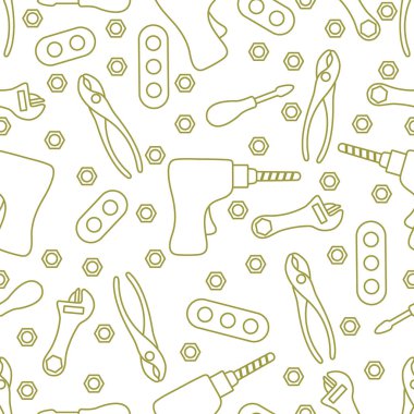 Çocuklukta vektör desensiz oyuncak aletleri