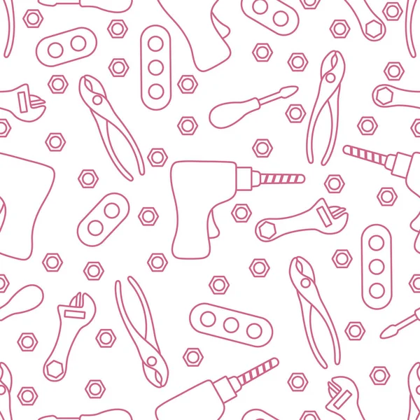 Çocuklukta vektör desensiz oyuncak aletleri