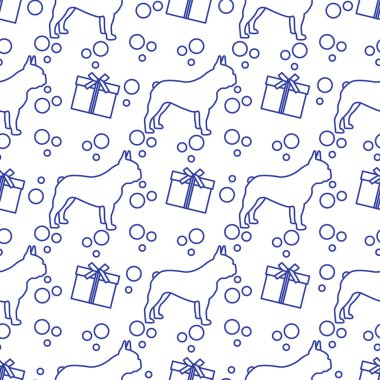 Kusursuz Şablon Köpek Hediye Evcil Hayvanı Yeni Yıl Xmas