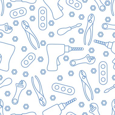 Çocuklukta vektör desensiz oyuncak aletleri