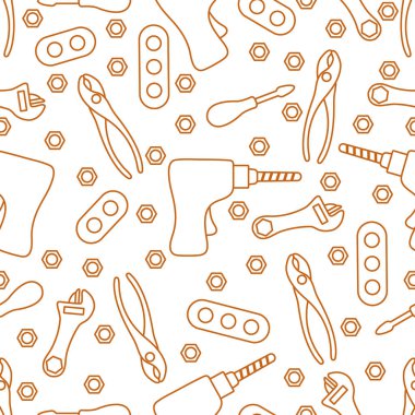 Çocuklukta vektör desensiz oyuncak aletleri