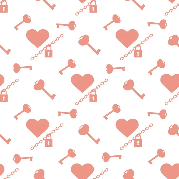 Vector seamless pattern Happy Valentine's Day — Stock Vector