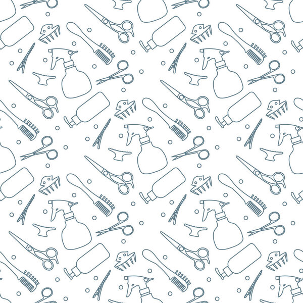 Vector Barbershop Beauty Hairdressing salon Tool