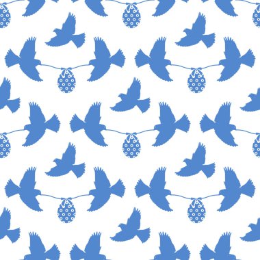 Mutlu Paskalya Kuş Yumurtaları Şenlikli Tatil