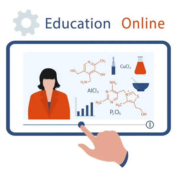 Vektorillustration Chinesisches Coronavirus Covid Quarantäne Online Ausbildung Freiberuflichkeit Fernstudium Schulen — Stockvektor