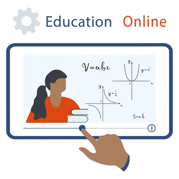 Ilustração Vetorial Coronavírus Covid Quarentena Educação Online Trabalho Freelance Estudo — Vetor de Stock