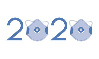 Vektör illüstrasyon Karantina Çin Coronavirüs Salgını 2020 Sağlık Maskesi COVID-19 Çin Virüsü Tehlike 2019-nCoV grip salgınlarını durdurun. Dünya çapında enfeksiyon tehdidi. Sağlık riski
