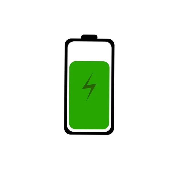 Icono del dispositivo con zapper verde que se carga en este momento. carga vertical — Archivo Imágenes Vectoriales